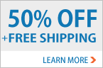 50% Off + Free Shipping!
