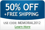50% Off + Free Shipping on All Eyeglasses and Sunglasses!