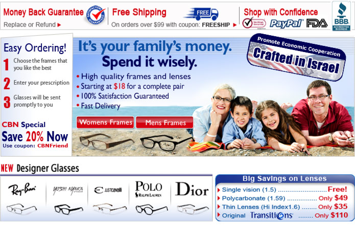 Choose your eyeglasses