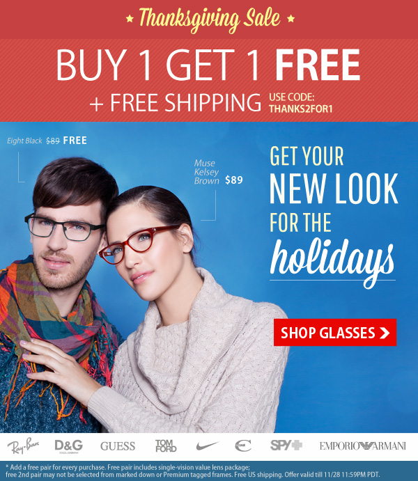 Buy One Get One Free + Free Shipping!